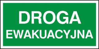 EG-tablice „Droga ewakuacyjna#8221;