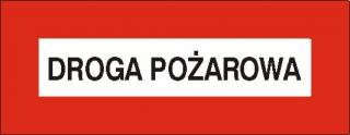 EG-tablice „Droga pożarowa#8221; pozioma