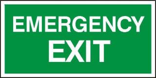 EG-tablice „Emergency exit#8221;