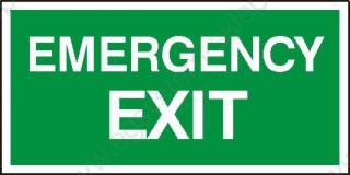 EG-tablice „Emergency exit