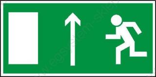 EG-tablice „Kierunek do wyjścia drogi ewakuacyjnej w górę (znak uzupełniający)