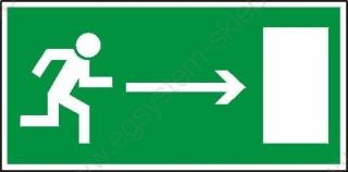 EG-tablice „Kierunek do wyjścia drogi ewakuacyjnej (w prawo)