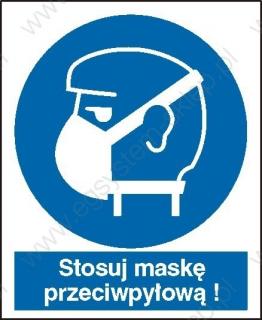 EG-tablice „Nakaz stosowania ochrony dróg oddechowych