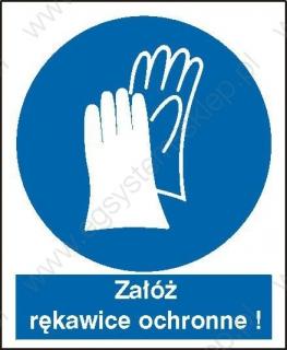 EG-tablice „Nakaz stosowania ochrony rąk