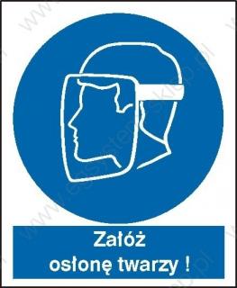 EG-tablice „Nakaz stosowania osłony twarzy