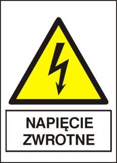 EG-tablice „Napięcie zwrotne#8221; pionowa