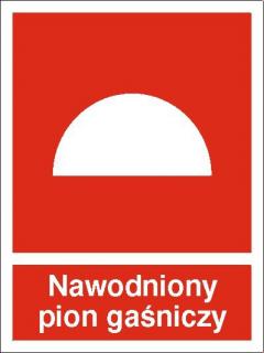 EG-tablice „Nawodniony pion gaśniczy#8221;