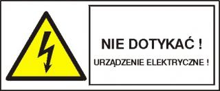 EG-tablice „Nie dotykać! Urządzenie elektryczne!#8221;