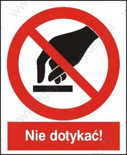 EG-tablice „Nie dotykać!