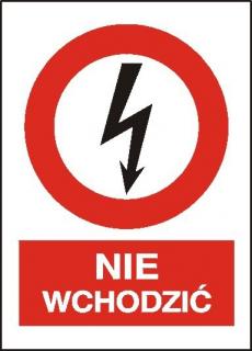 EG-tablice „Nie wchodzić#8221; pionowa