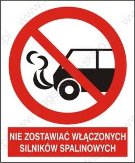 EG-tablice „Nie zostawiać włączonych silników spalinowych