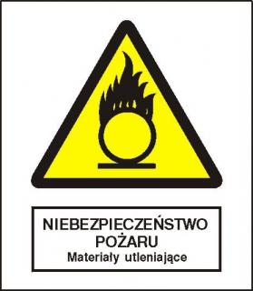 EG-tablice „Niebezpieczeństwo pożaru – Materiały utleniające#8221;