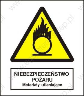 EG-tablice „Niebezpieczeństwo pożaru – Materiały utleniające