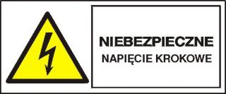 EG-tablice „Niebezpieczne napięcie krokowe#8221;