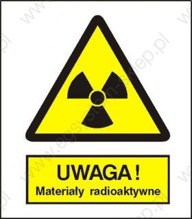 EG-tablice „Ostrzeżenie przed materiałami radioaktywnymi