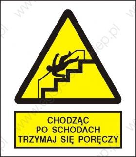 EG-tablice „Ostrzeżenie przed niebezpieczeństwem upadku na schodach"