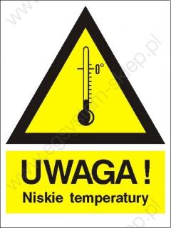 EG-tablice „Ostrzeżenie przed niskimi temperaturami