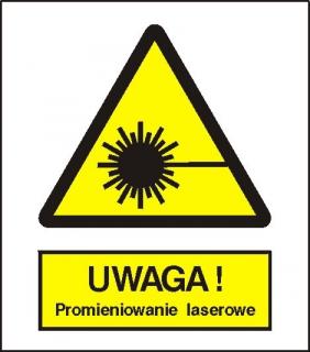 EG-tablice „Ostrzeżenie przed promieniami laserowymi#8221;