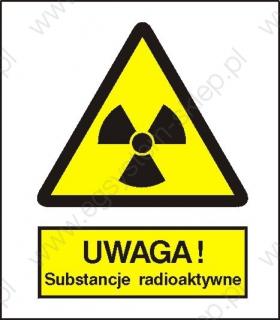 EG-tablice „Ostrzeżenie przed substancjami radioaktywnymi