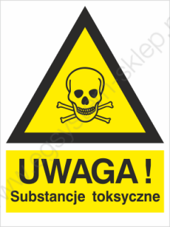 EG-tablice „Ostrzeżenie przed substancjami toksycznymi