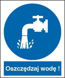 EG-tablice „Oszczędzaj wodę#8221;