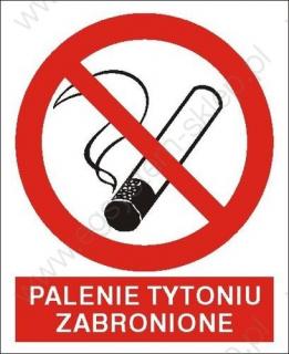 EG-tablice „Palenie tytoniu zabronione pionowa