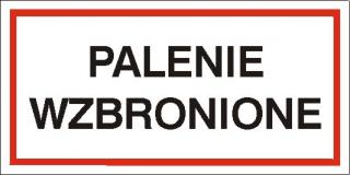 EG-tablice „Palenie wzbronione#8221; pozioma