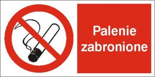 EG-tablice „Palenie zabronione#8221; pozioma