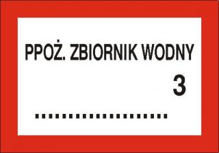 EG-tablice „Ppoż. zbiornik wodny.....3#8221;