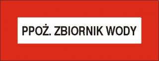 EG-tablice „Ppoż. zbiornik wody#8221;