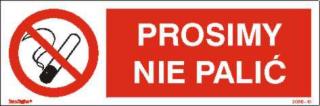 EG-tablice „Prosimy nie palić#8221;