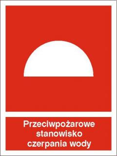 EG-tablice „Przeciwpożarowe stanowisko czerpania wody#8221;