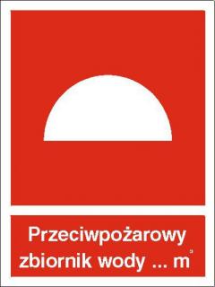 EG-tablice „Przeciwpożarowy zbiornik wody#8221;