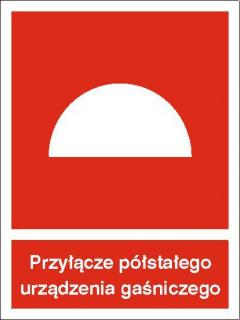 EG-tablice „Przyłącze półstałego urządzenia gaśniczego#8221;