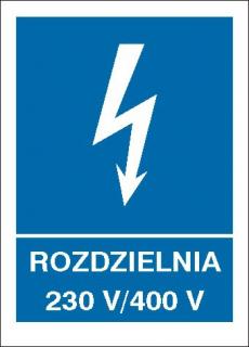 EG-tablice „Rozdzielnia 230 V/400 V#8221;