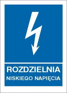 EG-tablice „Rozdzielnia niskiego napięcia#8221; pionowa