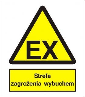 EG-tablice „Strefa zagrożenia wybuchem#8221;