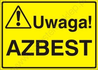 EG-tablice „Uwaga! Azbest