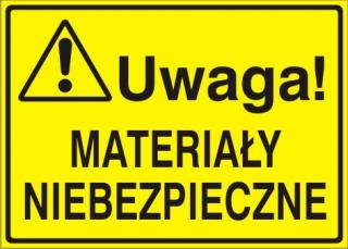 EG-tablice „Uwaga! Materiały niebezpieczne#8221;