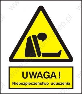 EG-tablice „Uwaga! Niebezpieczeństwo uduszenia