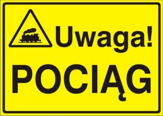 EG-tablice „Uwaga! Pociąg#8221;