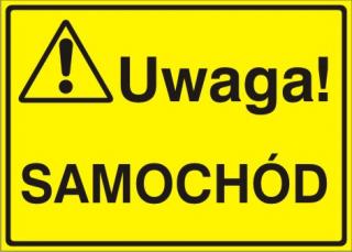 EG-tablice „Uwaga! Samochód#8221;