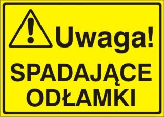 EG-tablice „Uwaga! Spadające odłamki#8221;