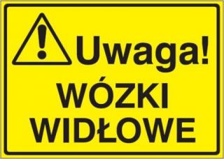 EG-tablice „Uwaga! Wózki widłowe#8221;