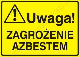 EG-tablice „Uwaga! Zagrożenie azbestem
