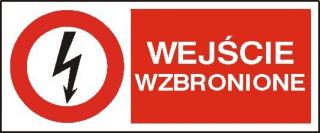 EG-tablice „Wejście wzbronione#8221; pozioma