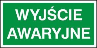 EG-tablice „Wyjście awaryjne#8221;