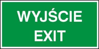 EG-tablice „Wyjście exit#8221;