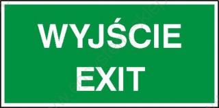 EG-tablice „Wyjście exit