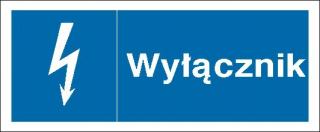 EG-tablice „Wyłącznik#8221; pozioma